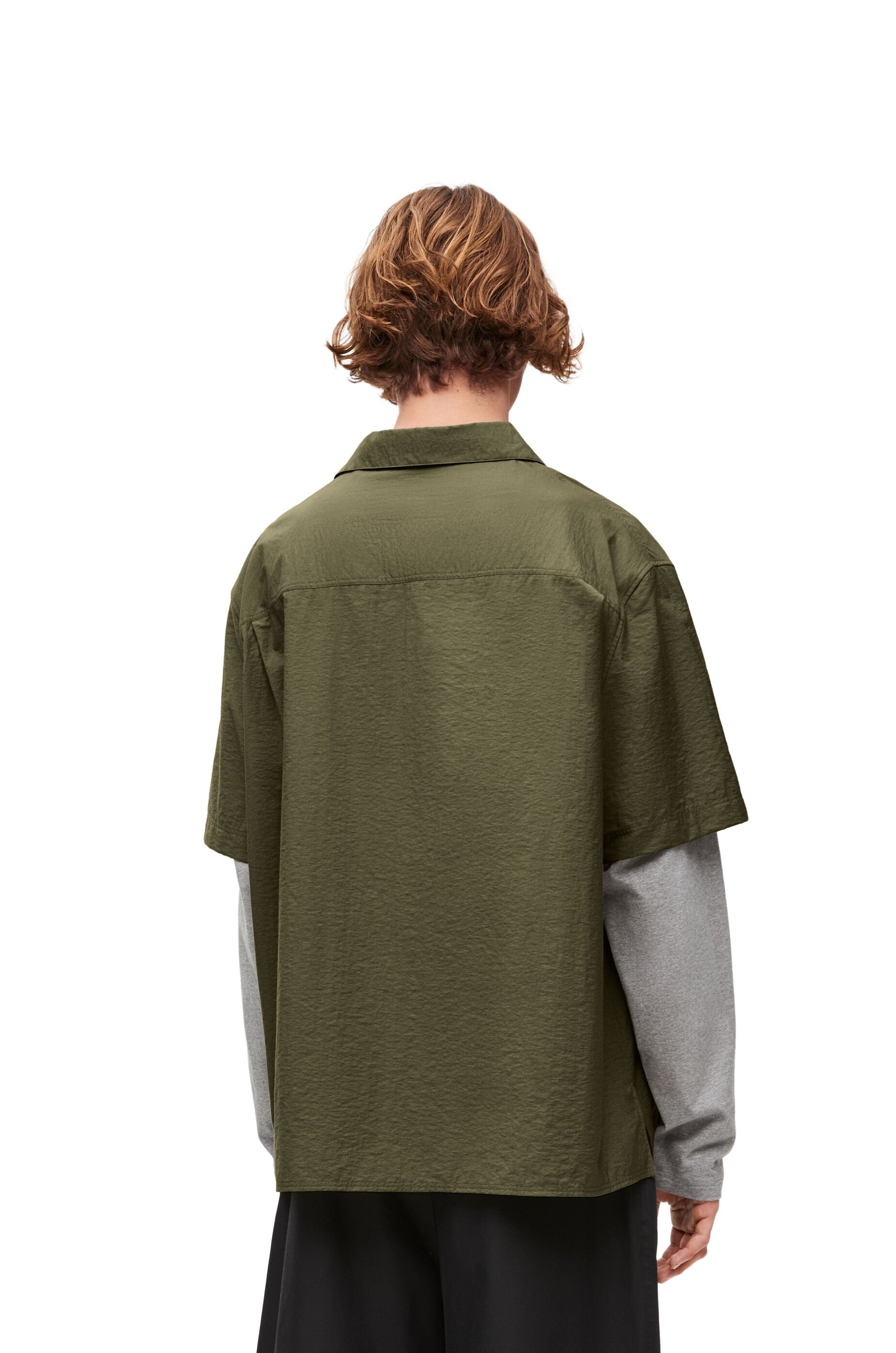 Trompe l'oeil shirt in cotton blend - 4