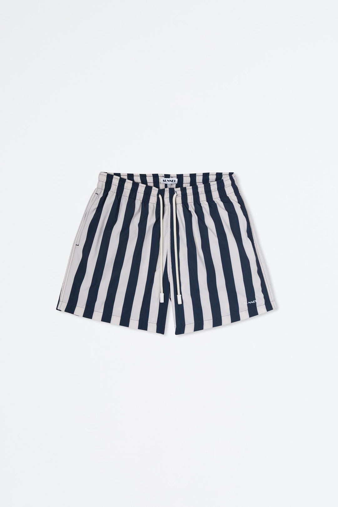 BLUE & WHITE STRIPED SWIMSHORTS - 2