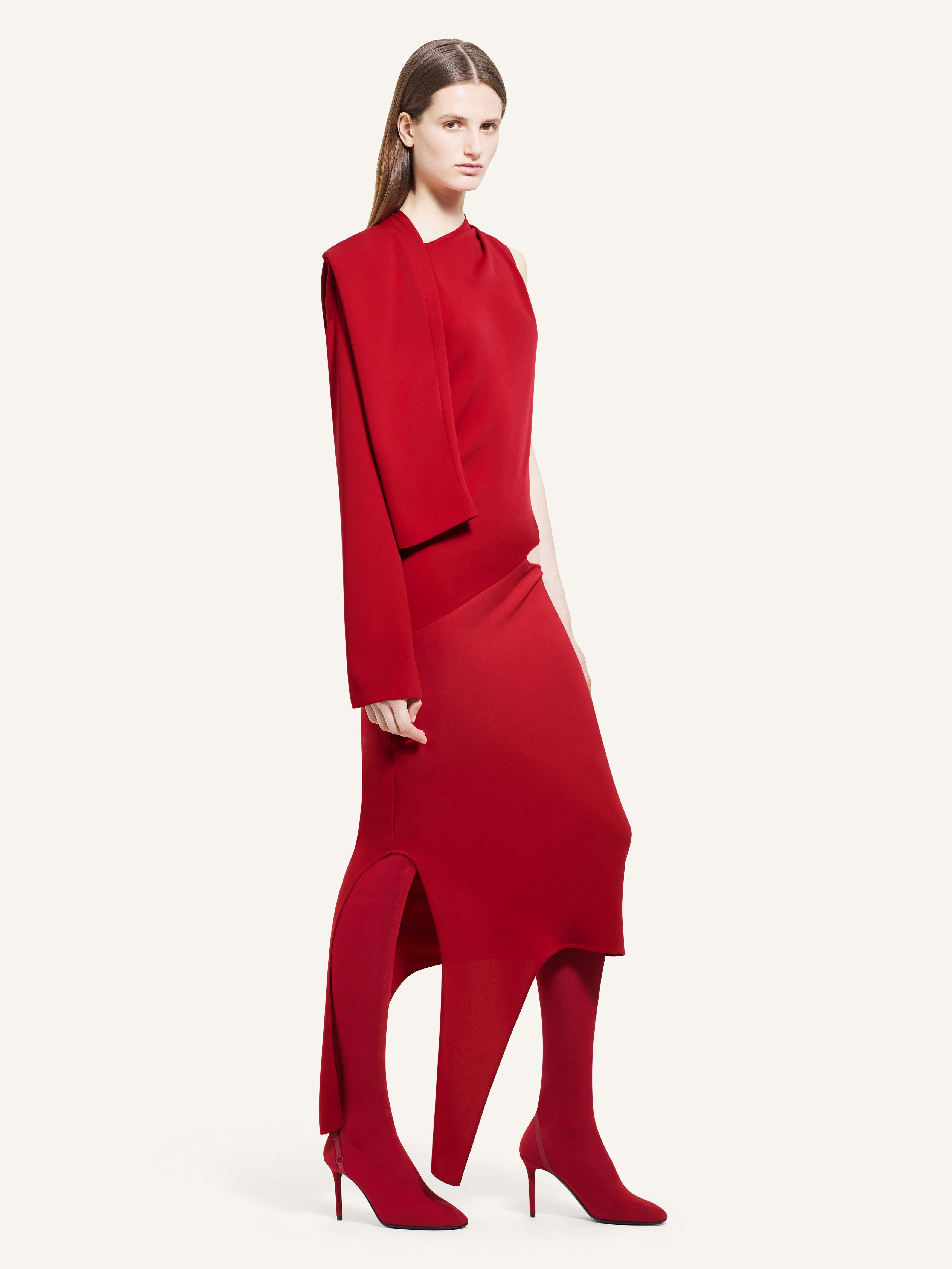 ワンピース Courreges Off Shoulder Dress courrèges OFF SHOULDER DRESS | REVERSIBLE