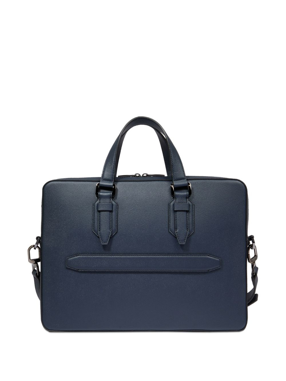 leather buckle-fastening briefcase bag - 2