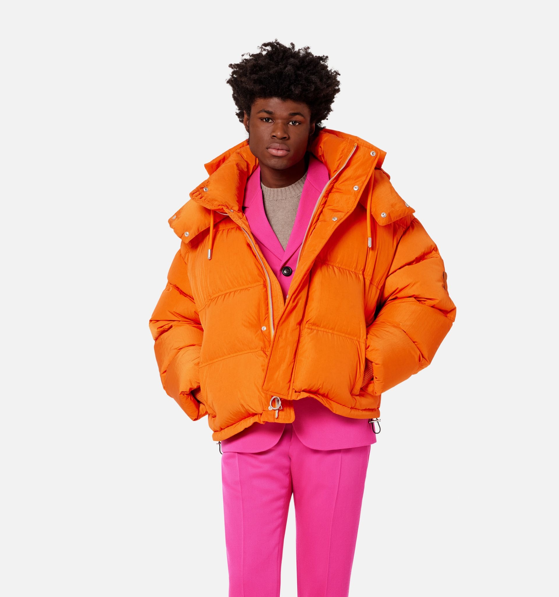 Down Jacket With Ami De Cœur Patch - 2