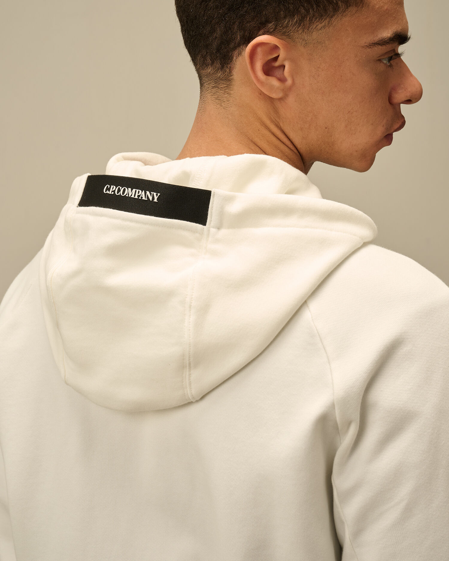 Diagonal Raised Fleece Full Zip Hooded Sweatshirt - 5