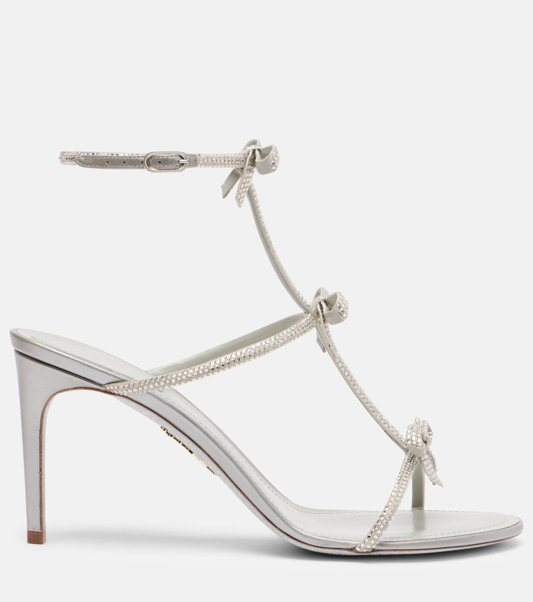 Catherina 80 crystal-embellished sandals - 4