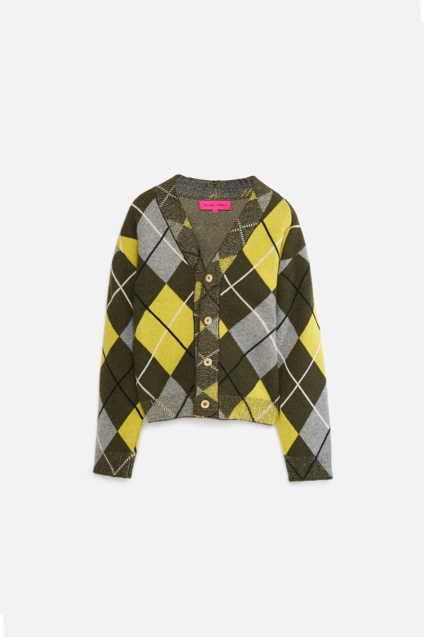 ARGYLE CARDIGAN - 1