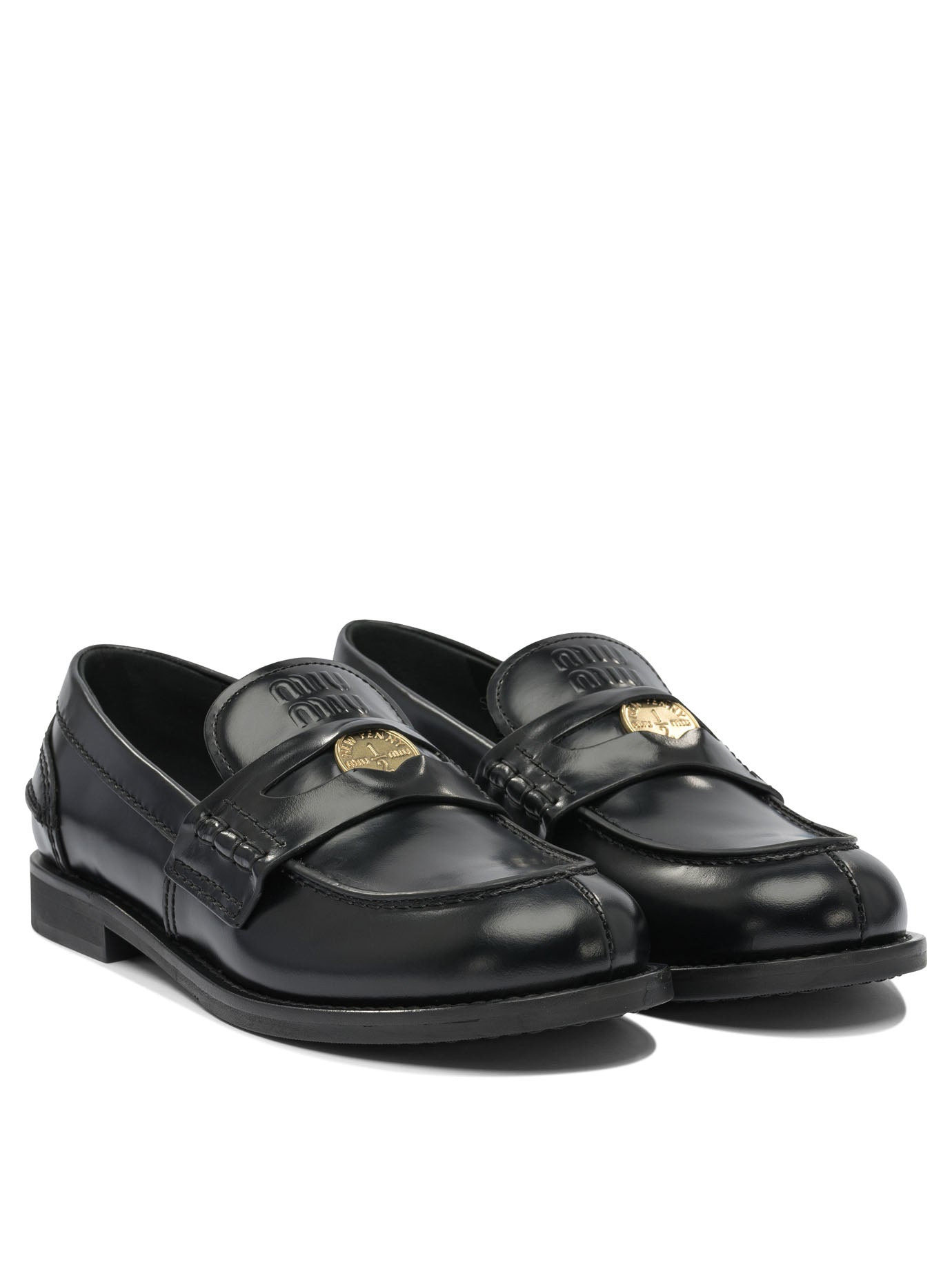 Miu Miu Leather Loafers - 2