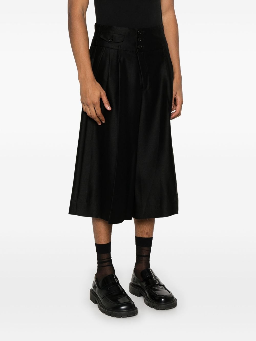 pleat-detailed shorts - 3
