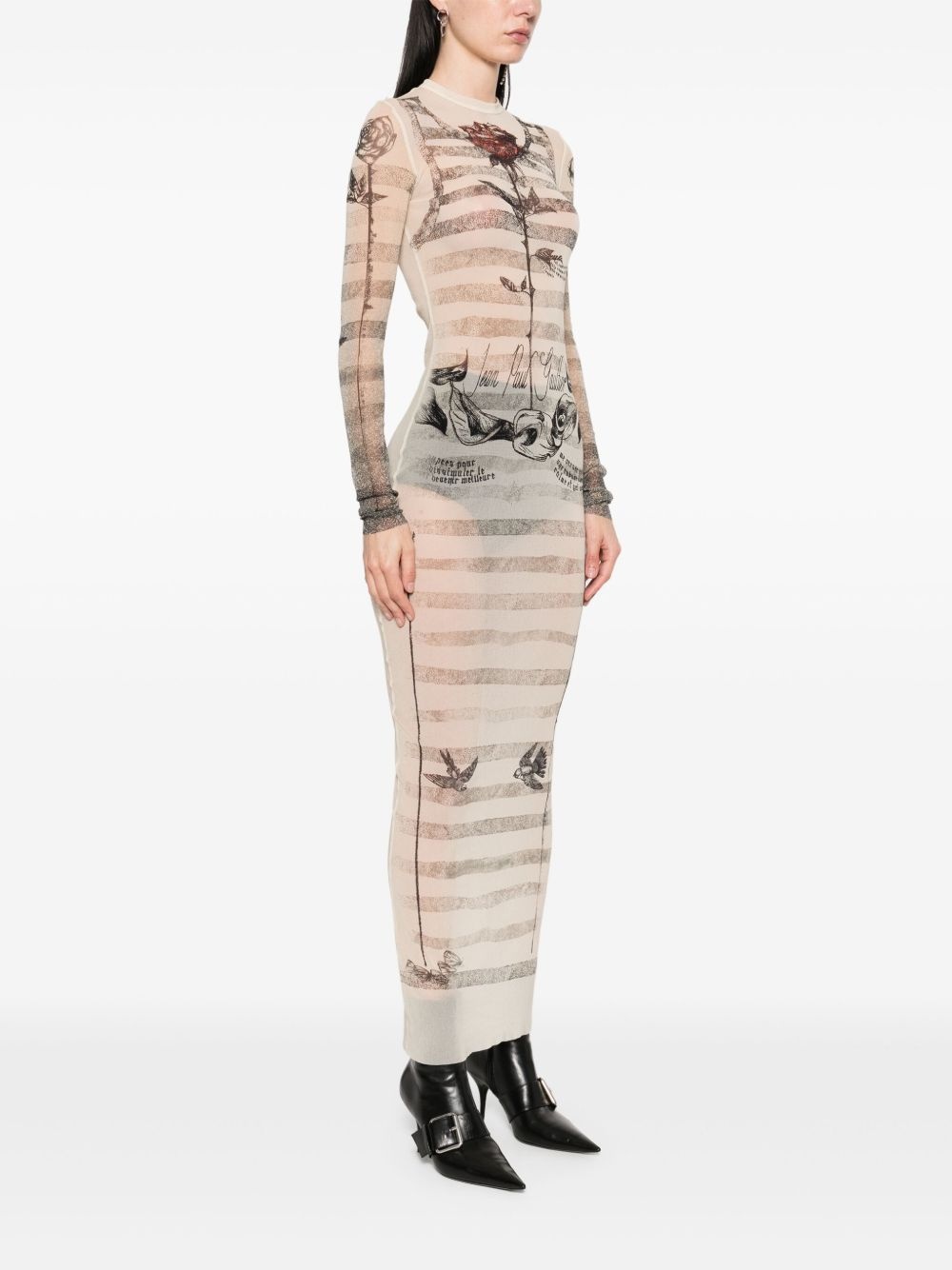 Tattoo Marinière maxi dress - 3