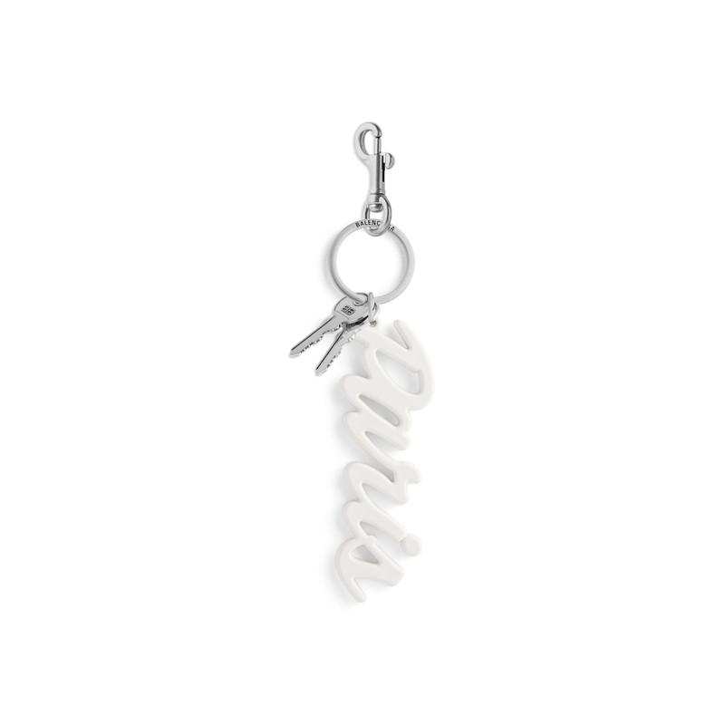 Charm/keychain Paris in White 1