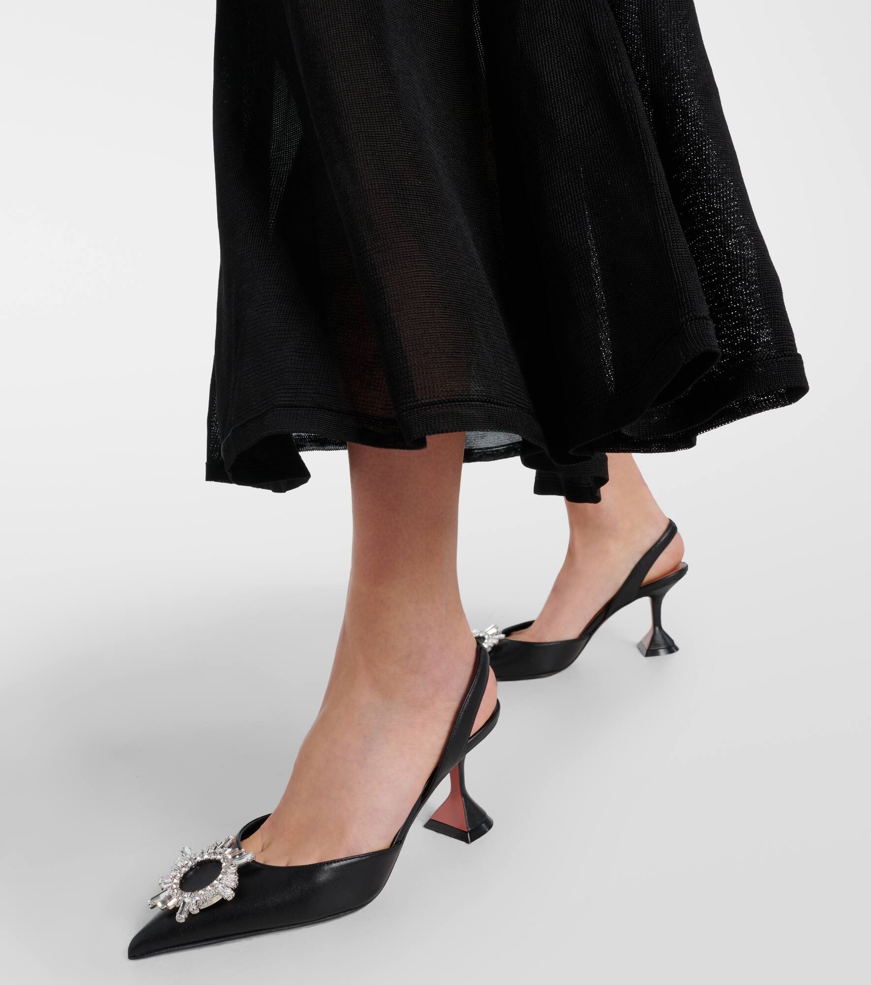 Begum 70 leather slingback pumps - 4