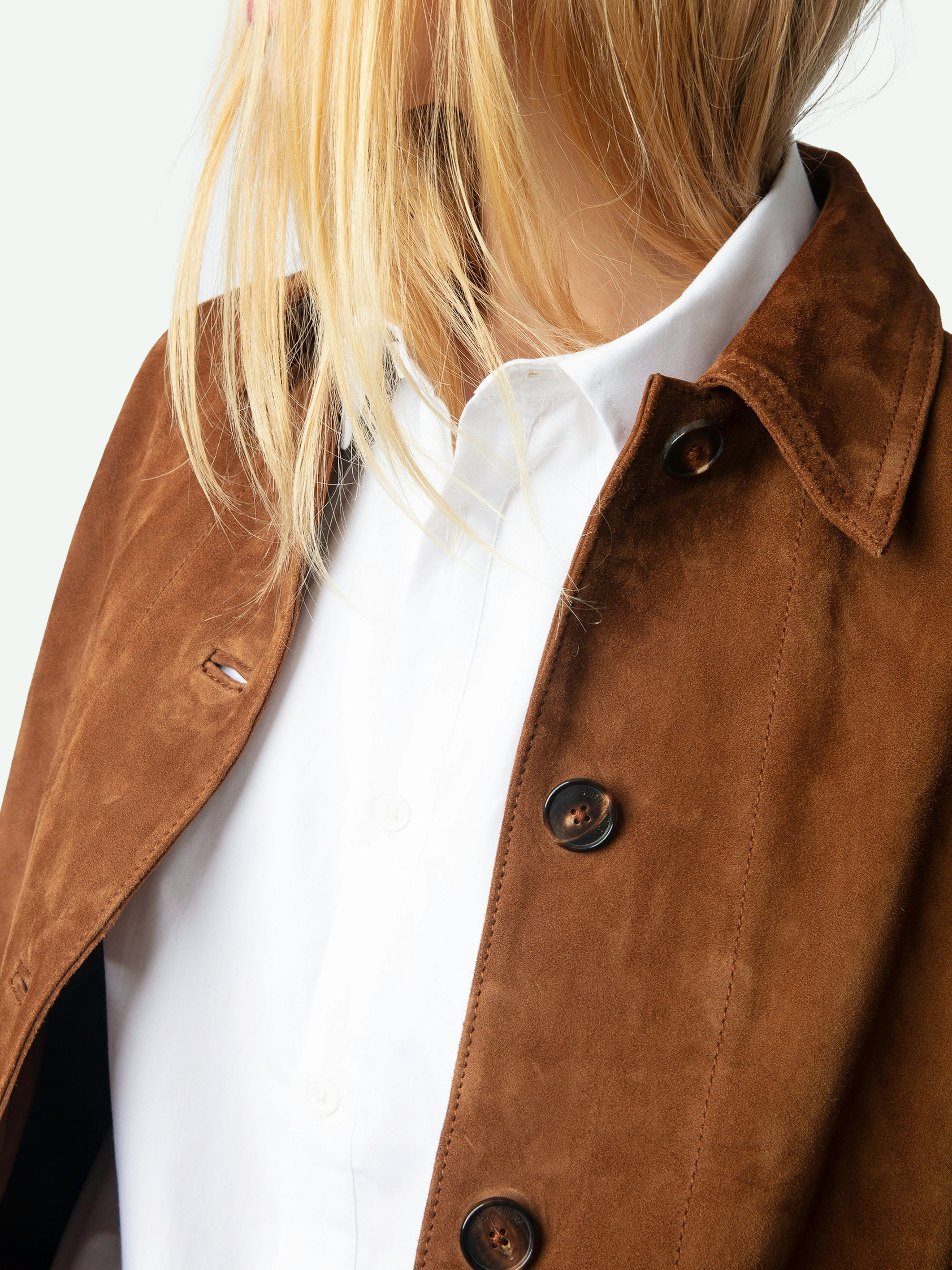 Lessa Suede Leather Jacket - 8