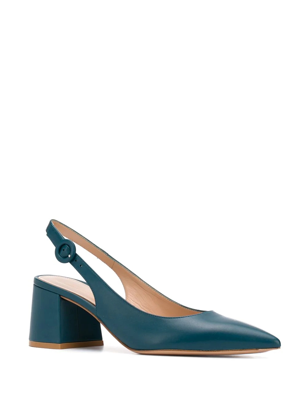 slingback block heel pumps - 2