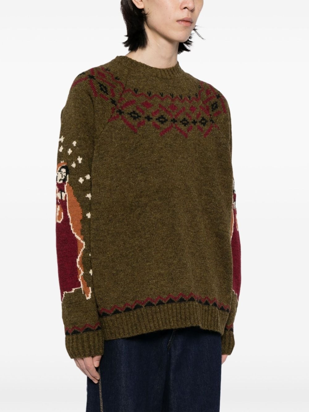 5G patterned-intarsia jumper - 3