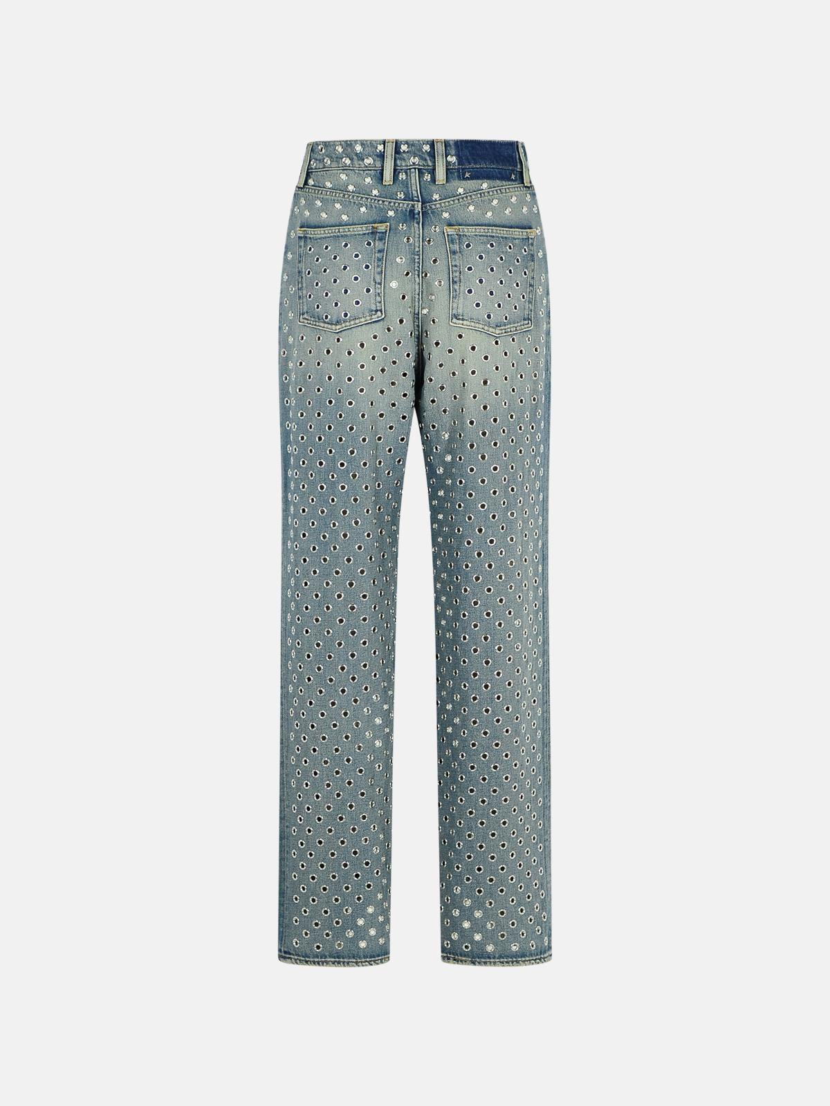 'KIM' LIGHT BLUE DENIM JEANS - 3