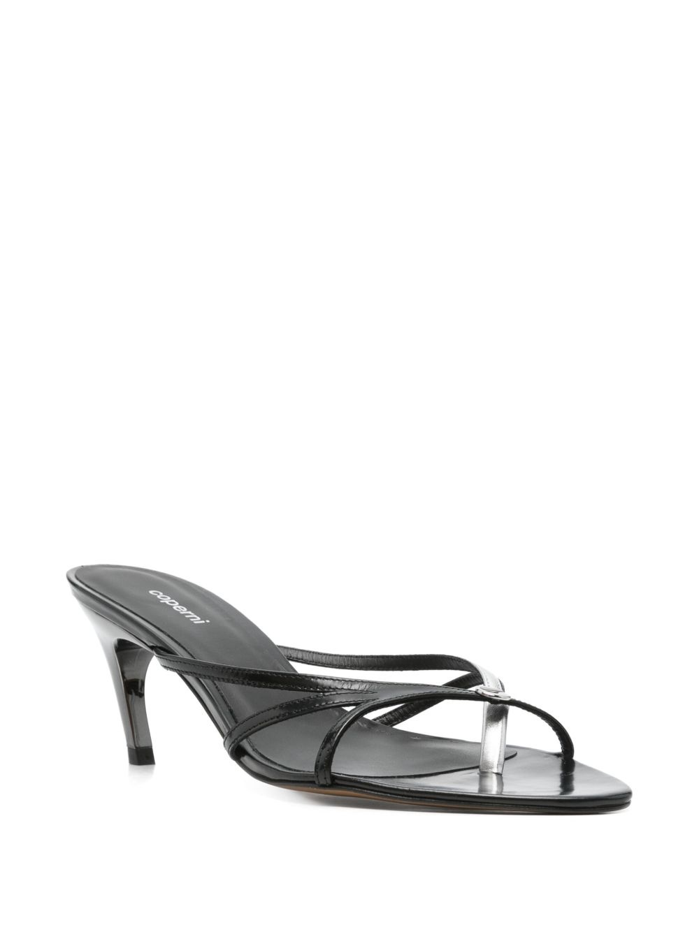 80mm leather heeled sandals - 2