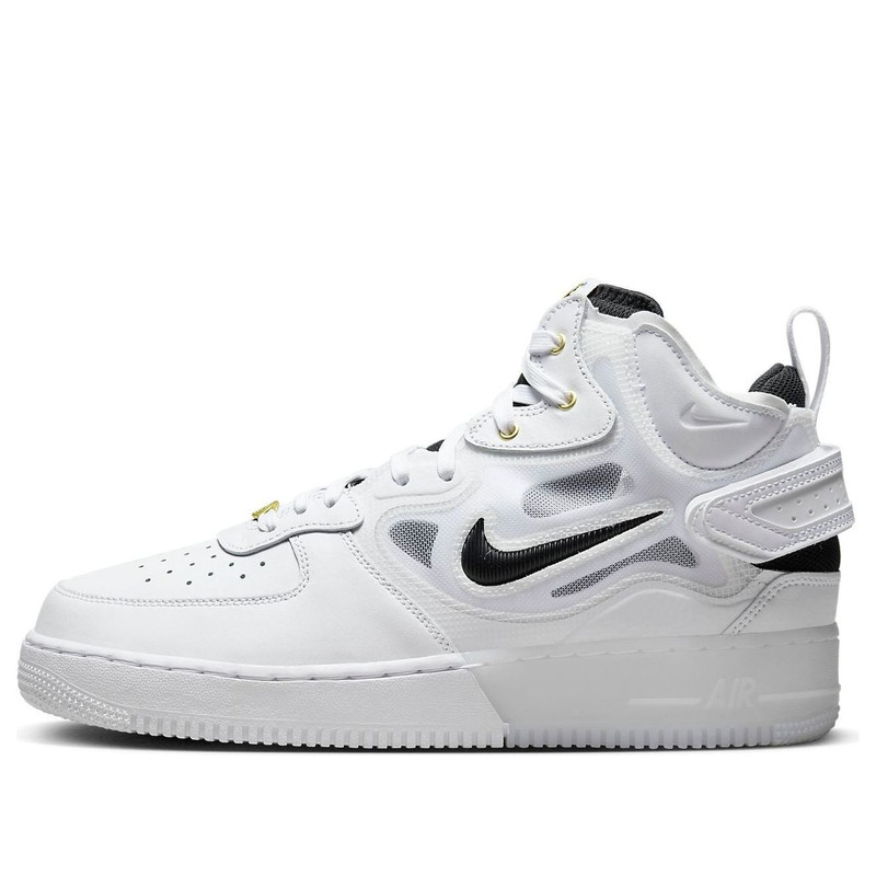 Nike Air Force 1 Mid React '40th Anniversary - White Black' DQ7668-100 - 1