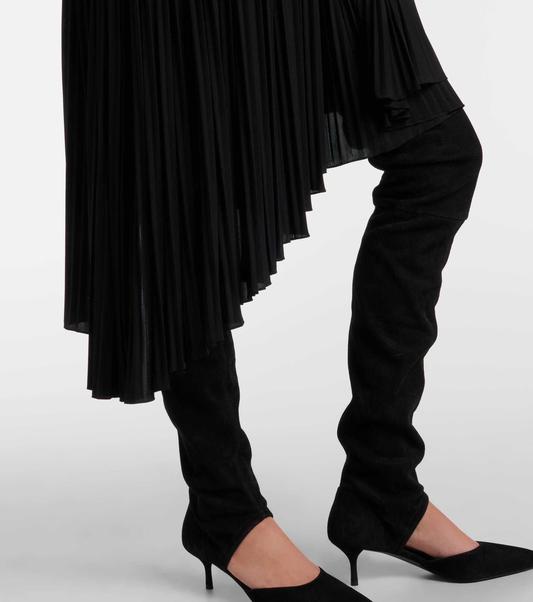 One-shoulder cutout midi dress - 5