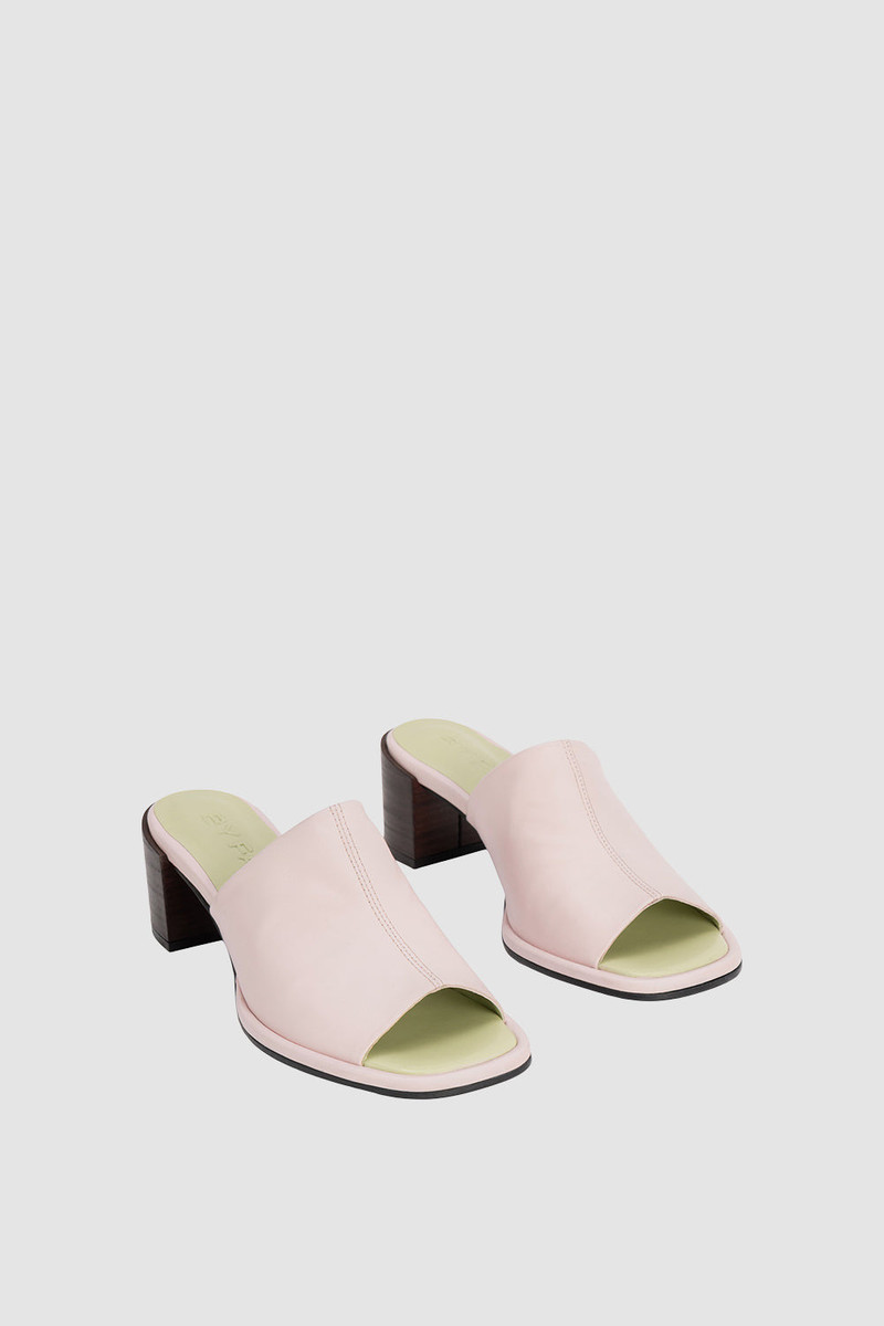 BY FAR Francisco Baby Pink Nappa Leather Mule outlook