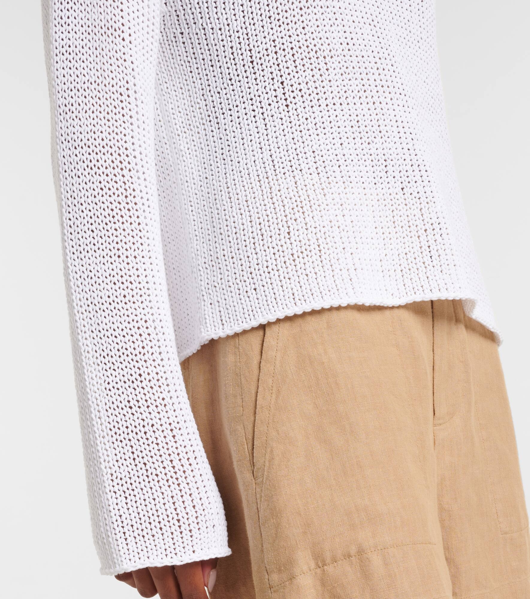 Cotton-blend sweater - 5