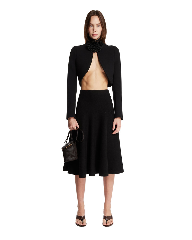 Alaïa Black Cropped Cut-Out Jacket outlook