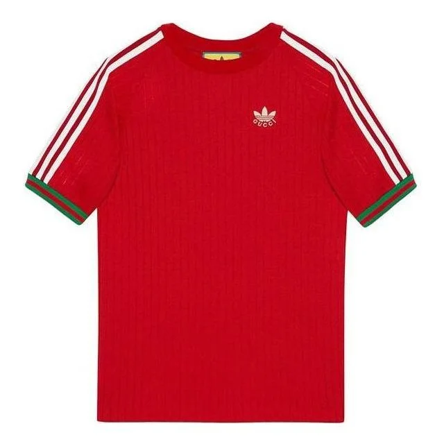 Gucci x adidas Jersey T-Shirt 'Red' 700486-XJEJT-6429 - 1