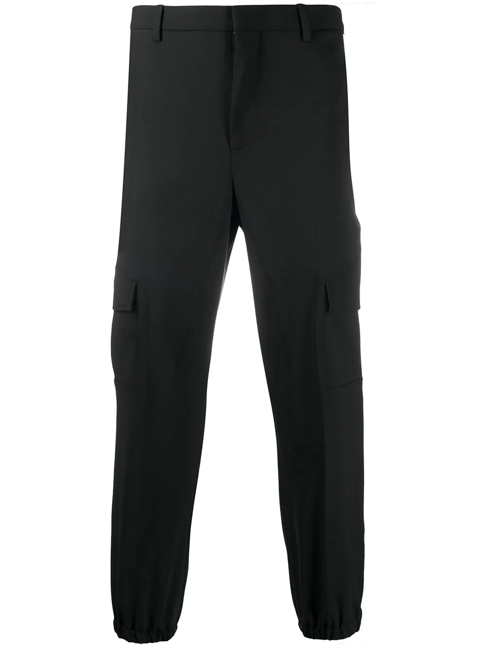 gathered-ankle tailored trousers - 1