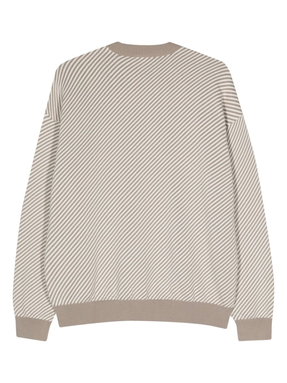 striped ribbed jumper - 2