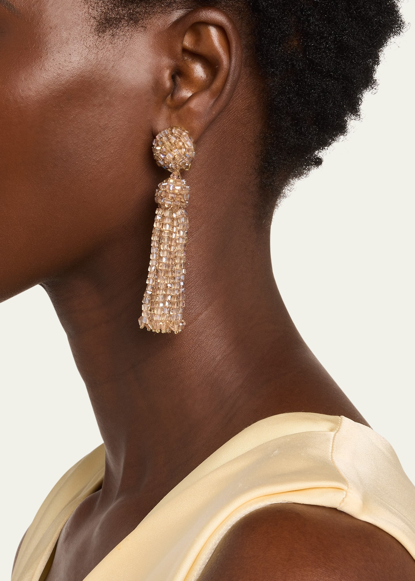 Crystal Fringe Earrings - 2
