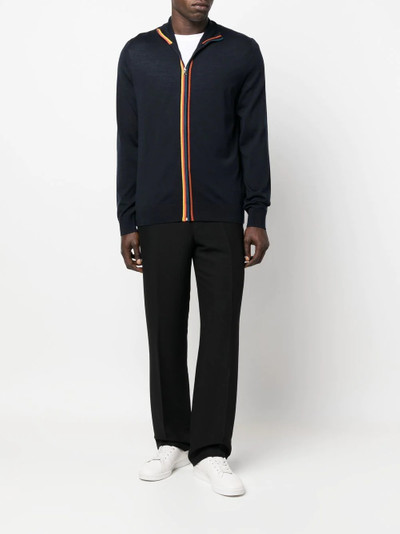 Paul Smith striped merino-wool zipper outlook