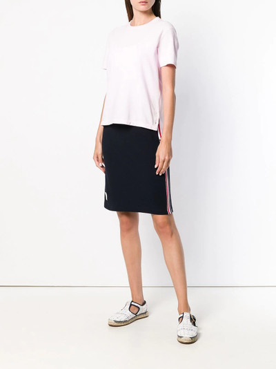 Thom Browne Rwb Stripe Piqué Skirt outlook