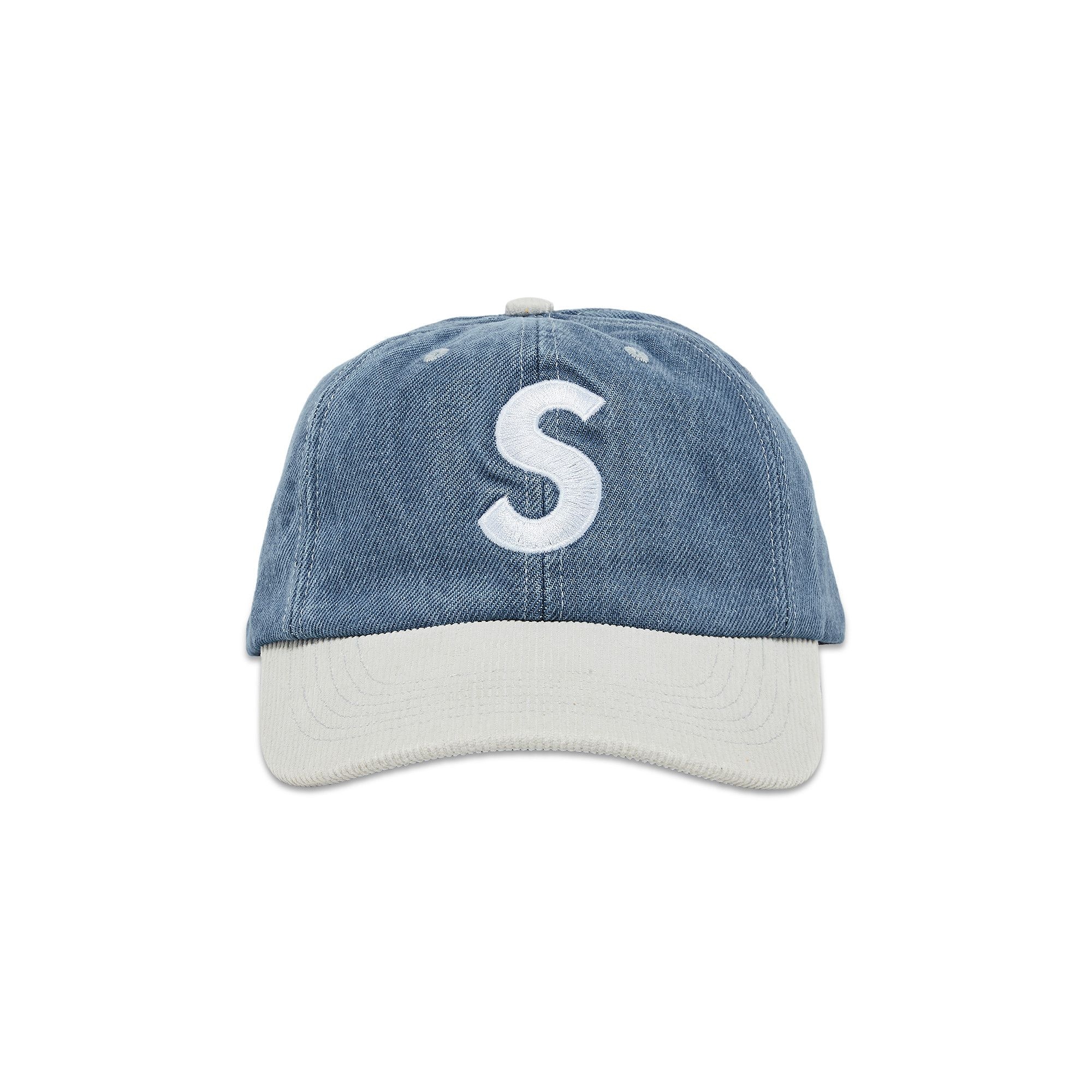 Supreme 2-Tone S Logo 6-Panel 'Washed Denim' - 1