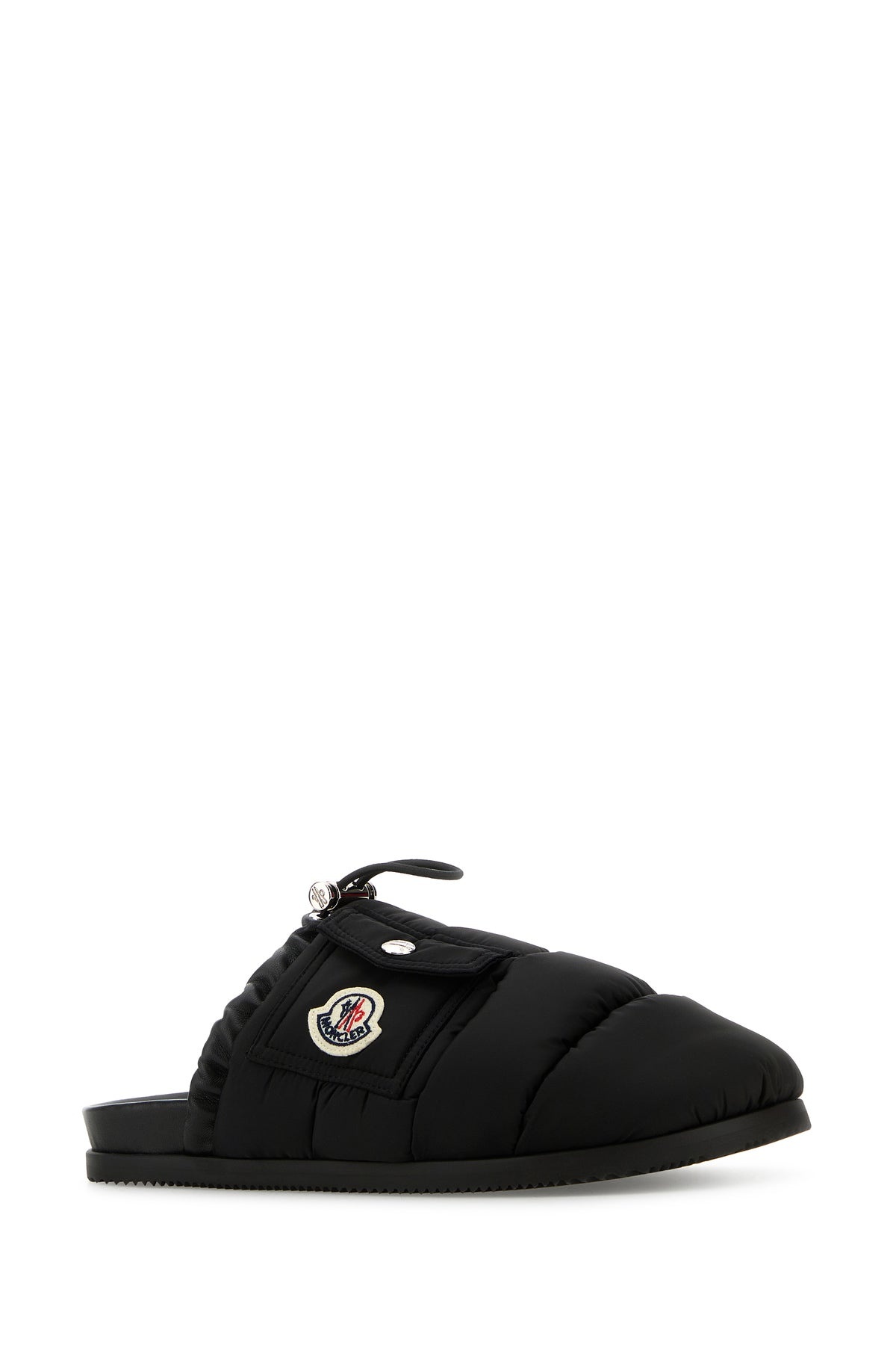 Black fabric Mon Pocket slippers - 2