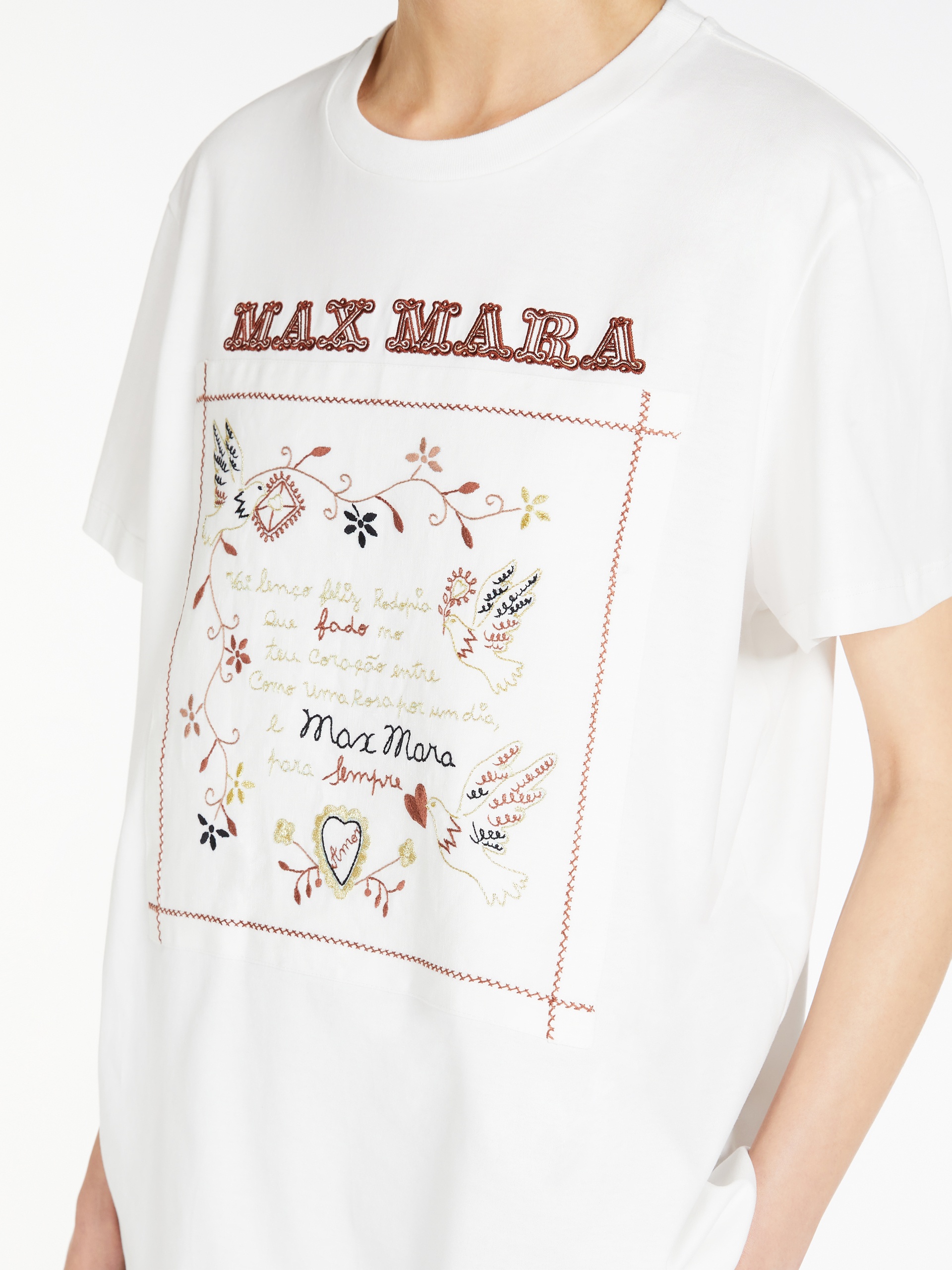 TSHIRT Embroidered cotton T-shirt - 5