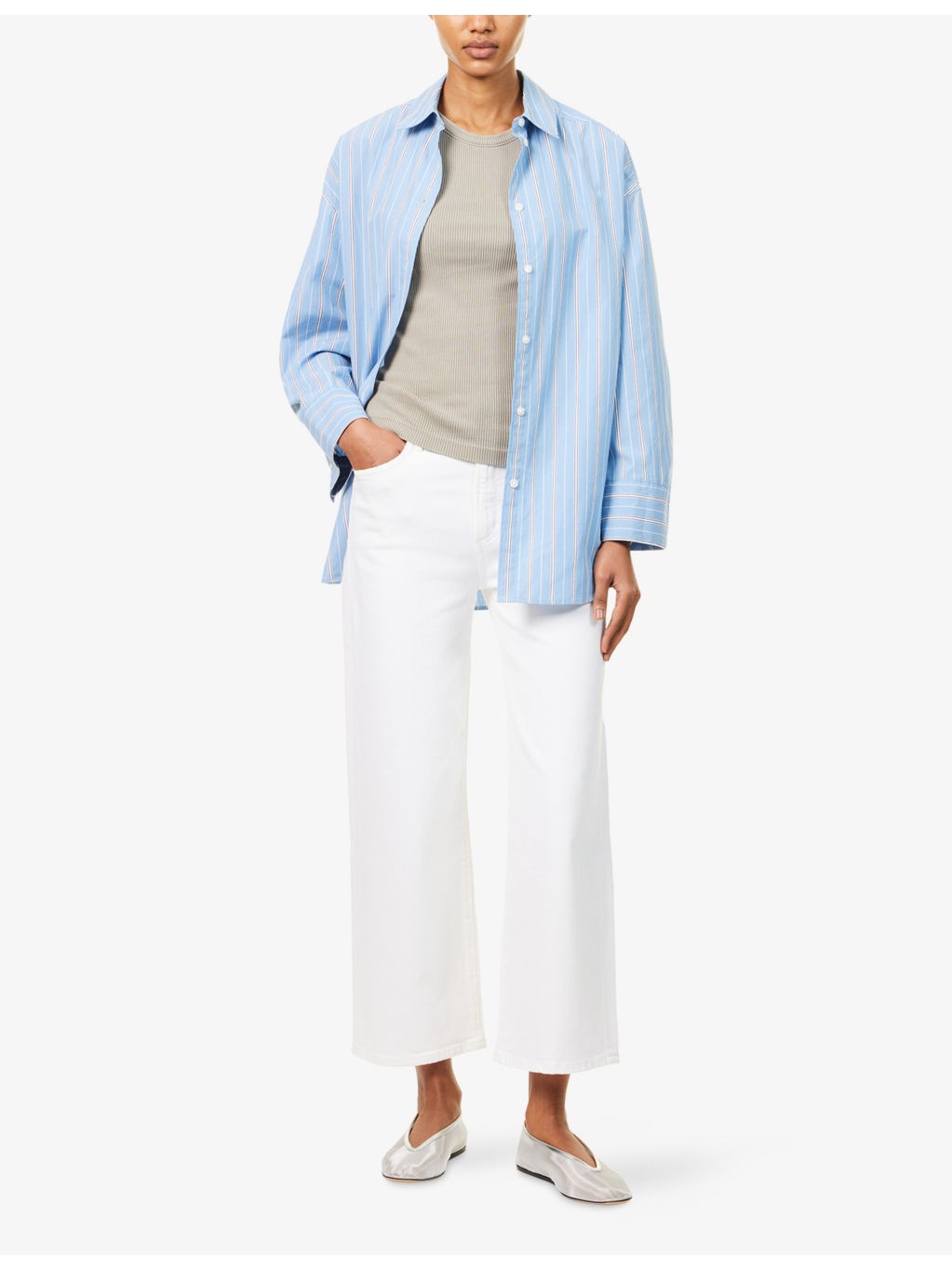 Harper cropped high-rise stretch-denim jeans - 2