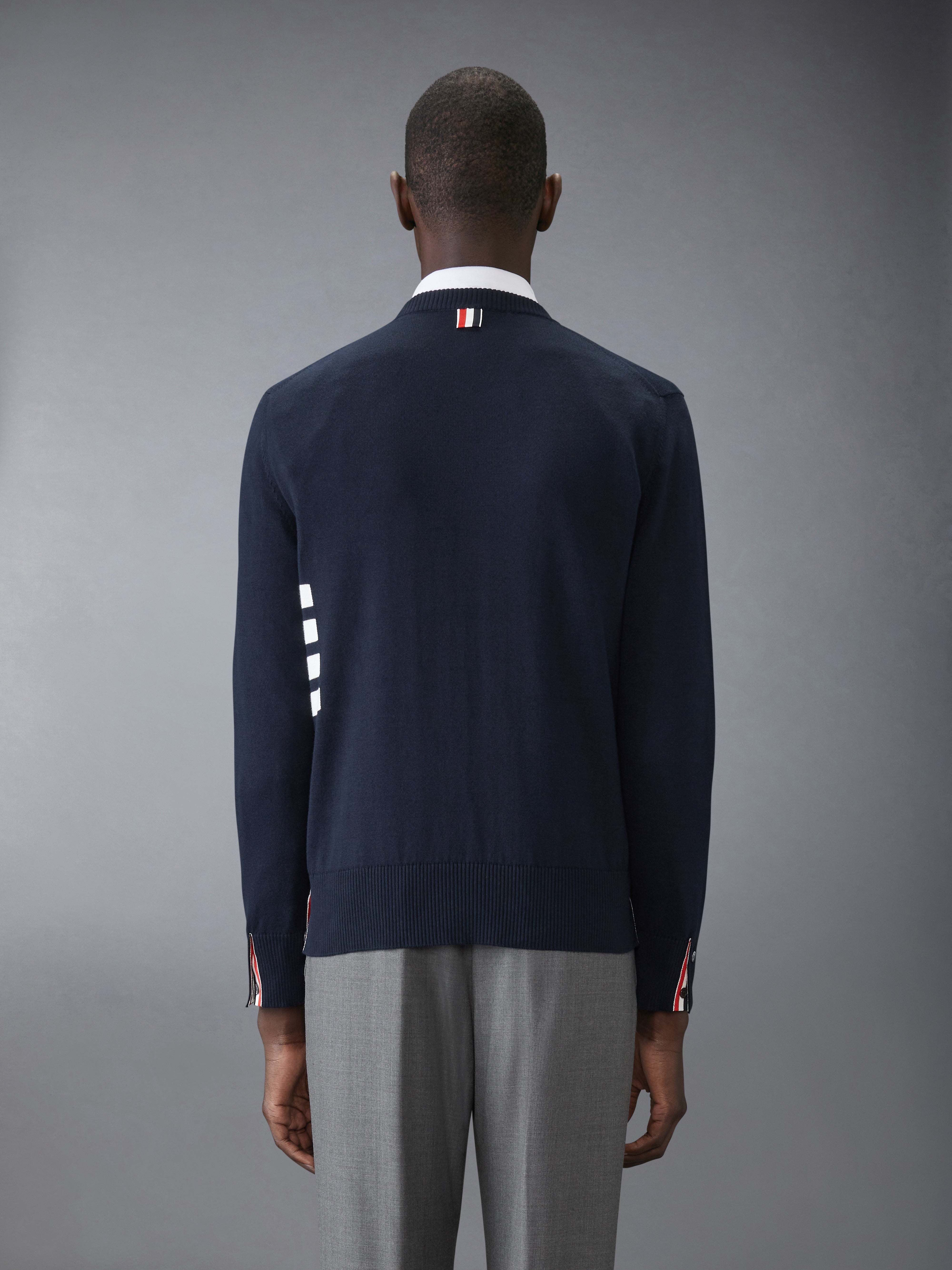 Cotton 4-Bar Pullover - 3
