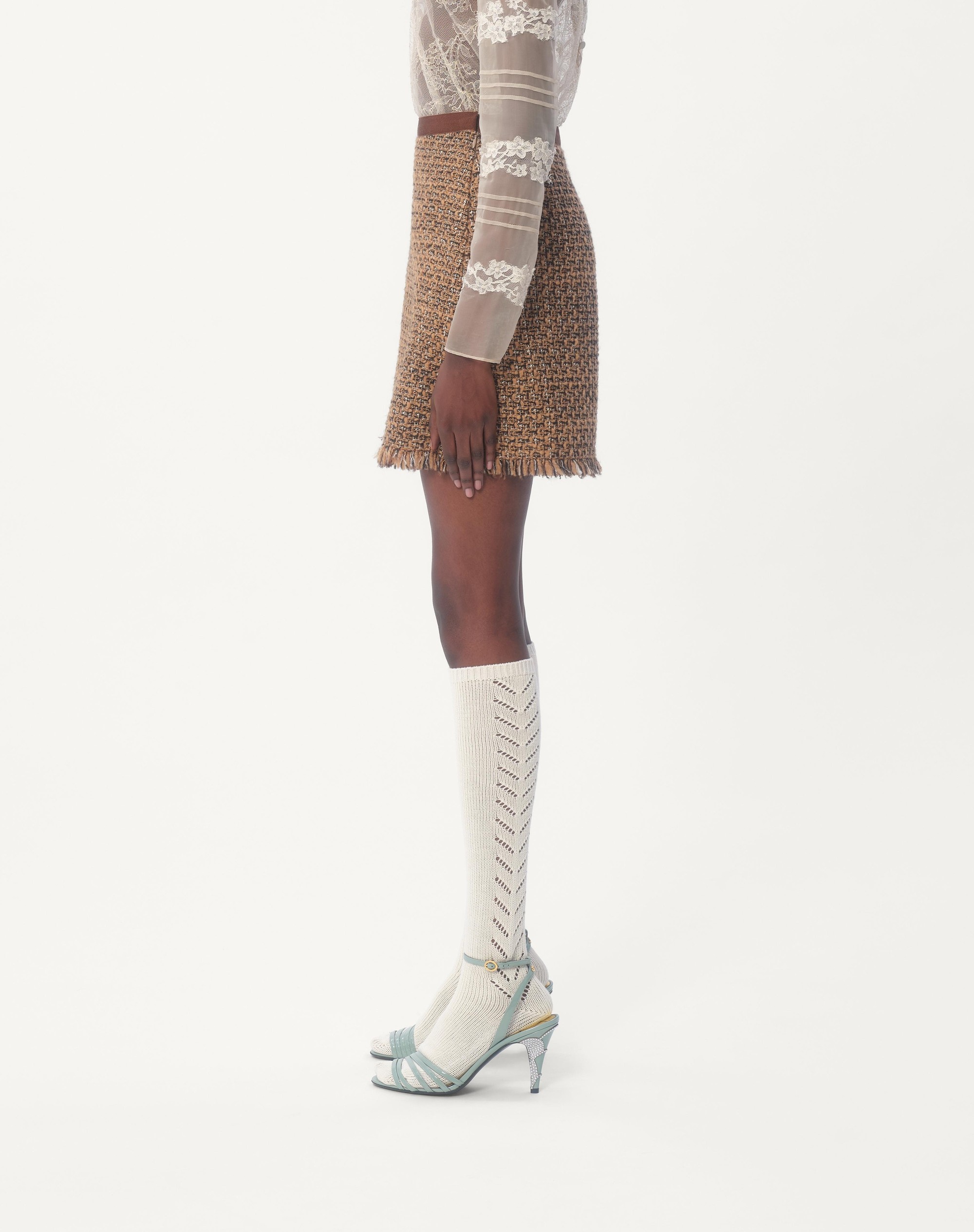 FANTASY TWEED SKIRT - 5