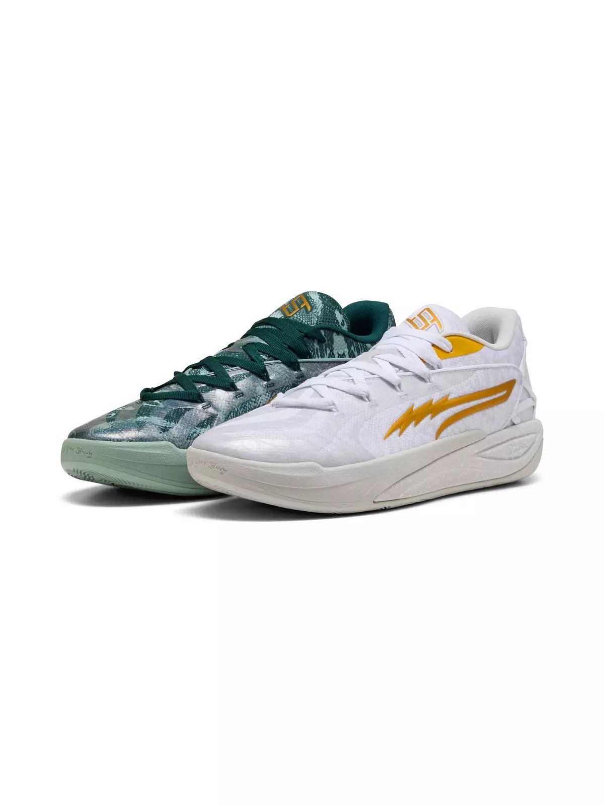 PUMA Stewie 4 Harry Potter "PUMA White/Green Terrain" Women's Basketball Shoe - 3