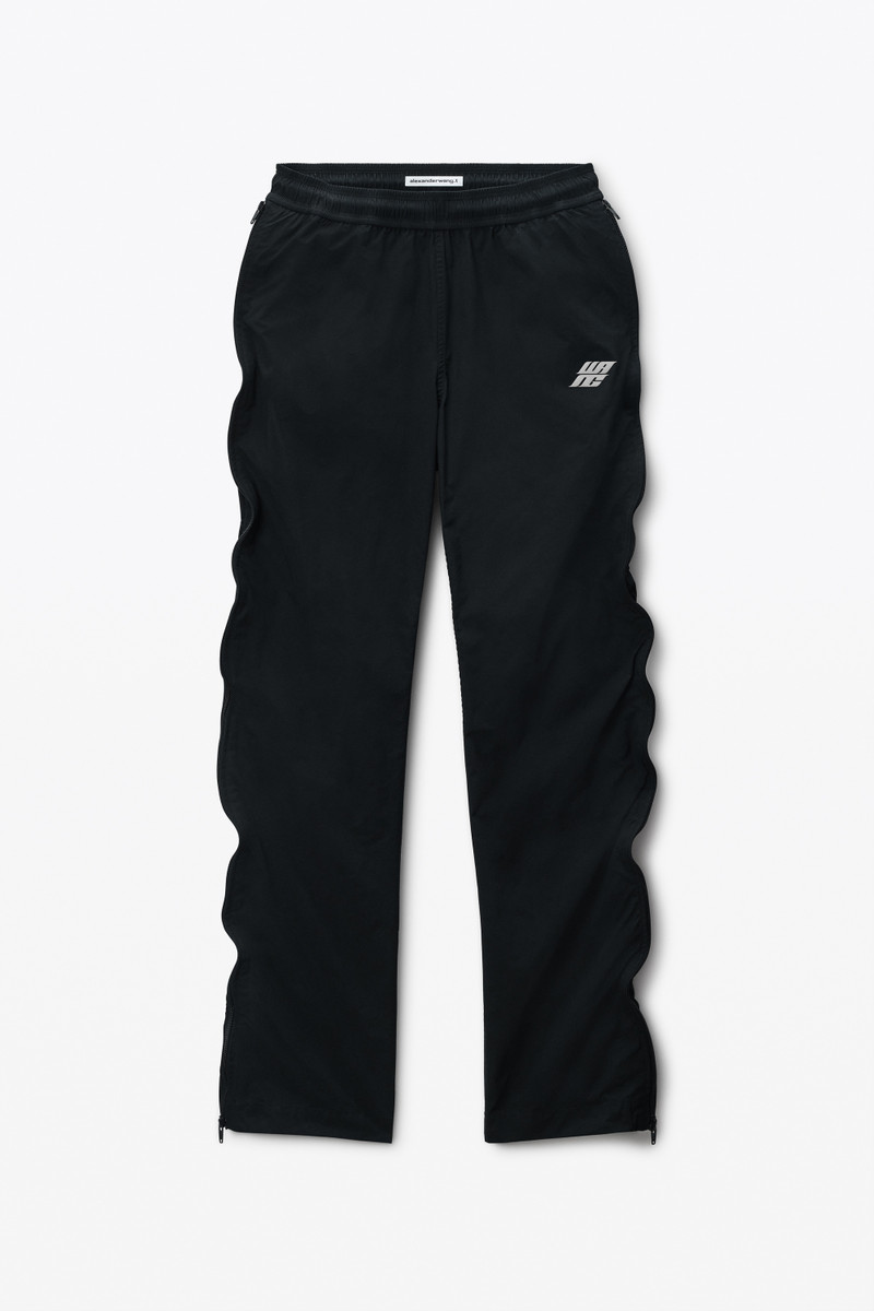 black logo drawcord track pants 1