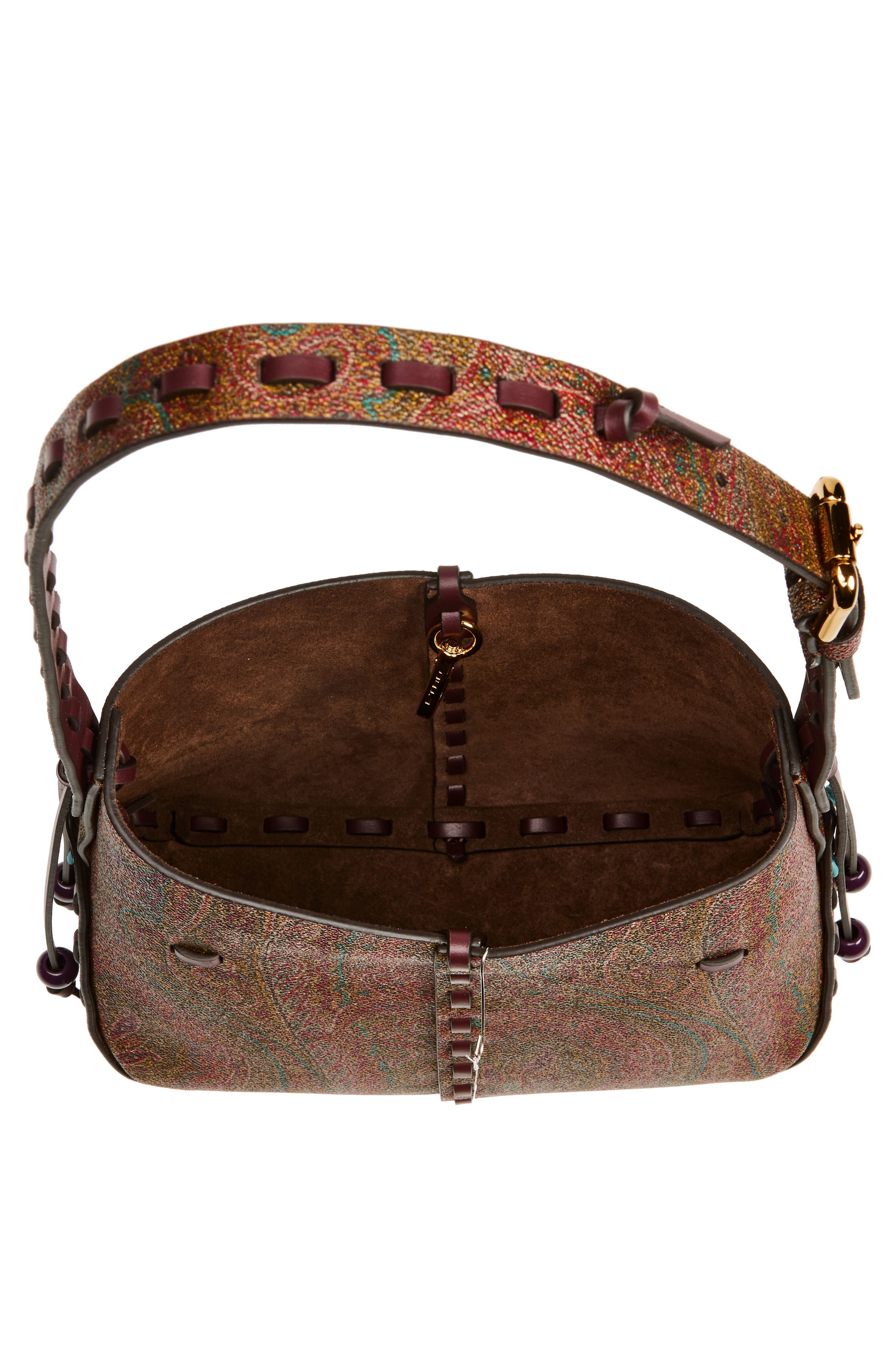 Etro Vulcan Arnica Coated Crossbody Bag in Vino at Nordstrom - 4