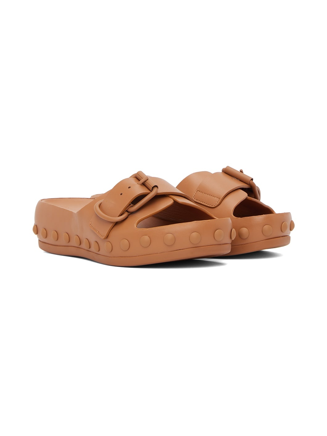 Tan Natacha Ramsay Levi Edition Studded One Sandal - 4
