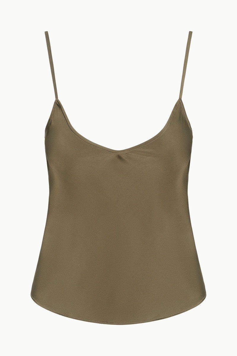STAUD DURAND SILK CAMI WOODLAND 1