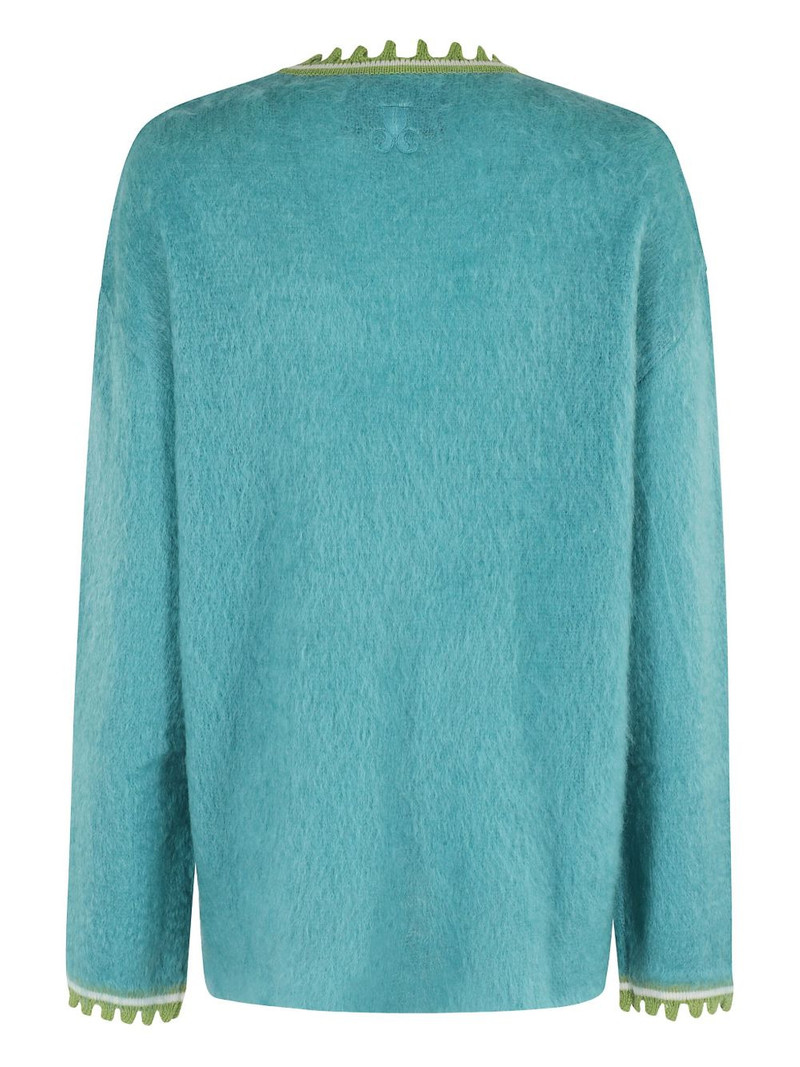 La DoubleJ scalloped-trimmed sweater outlook