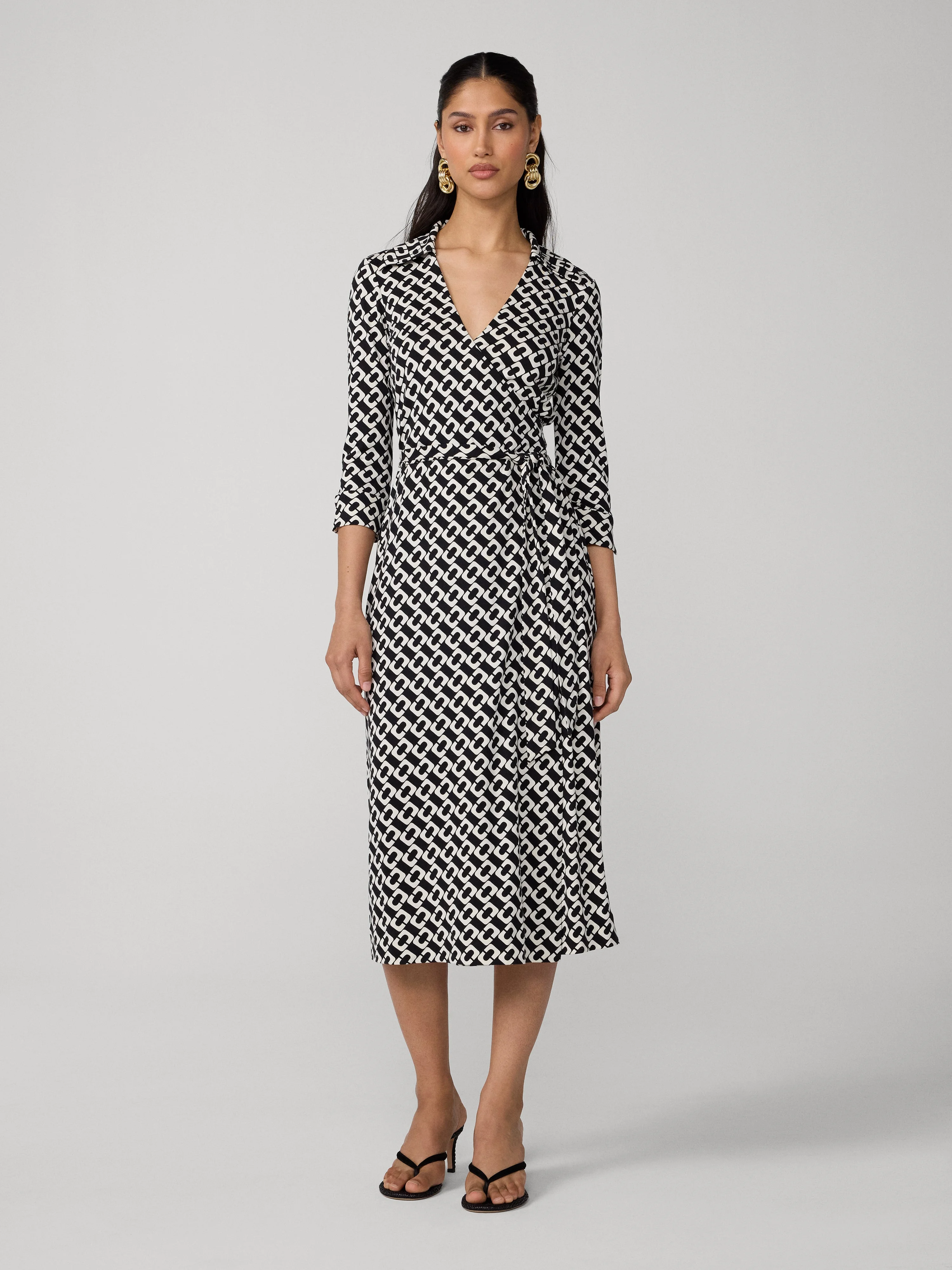 diane von furstenberg silk jersey wrap dress Julian Silk Jersey Wrap Dress