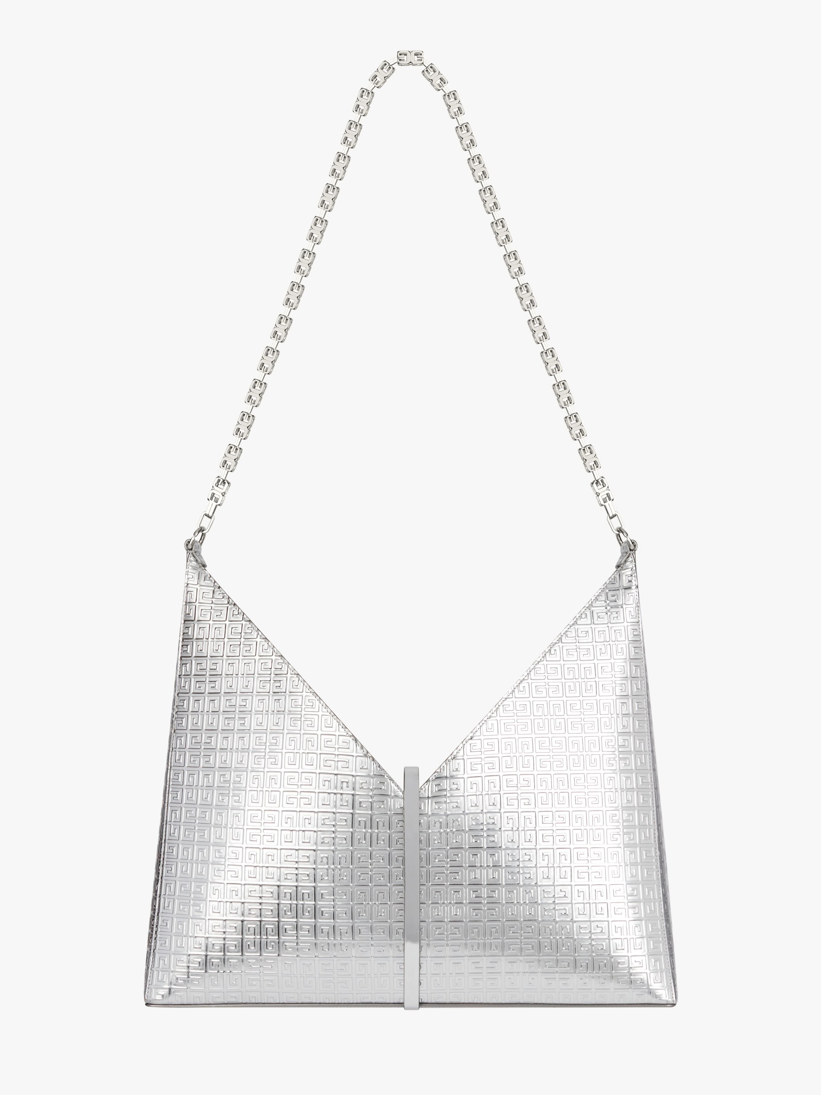 LARGE CUT OUT BAG IN 4G LEATHER WITH CHAIN - 4