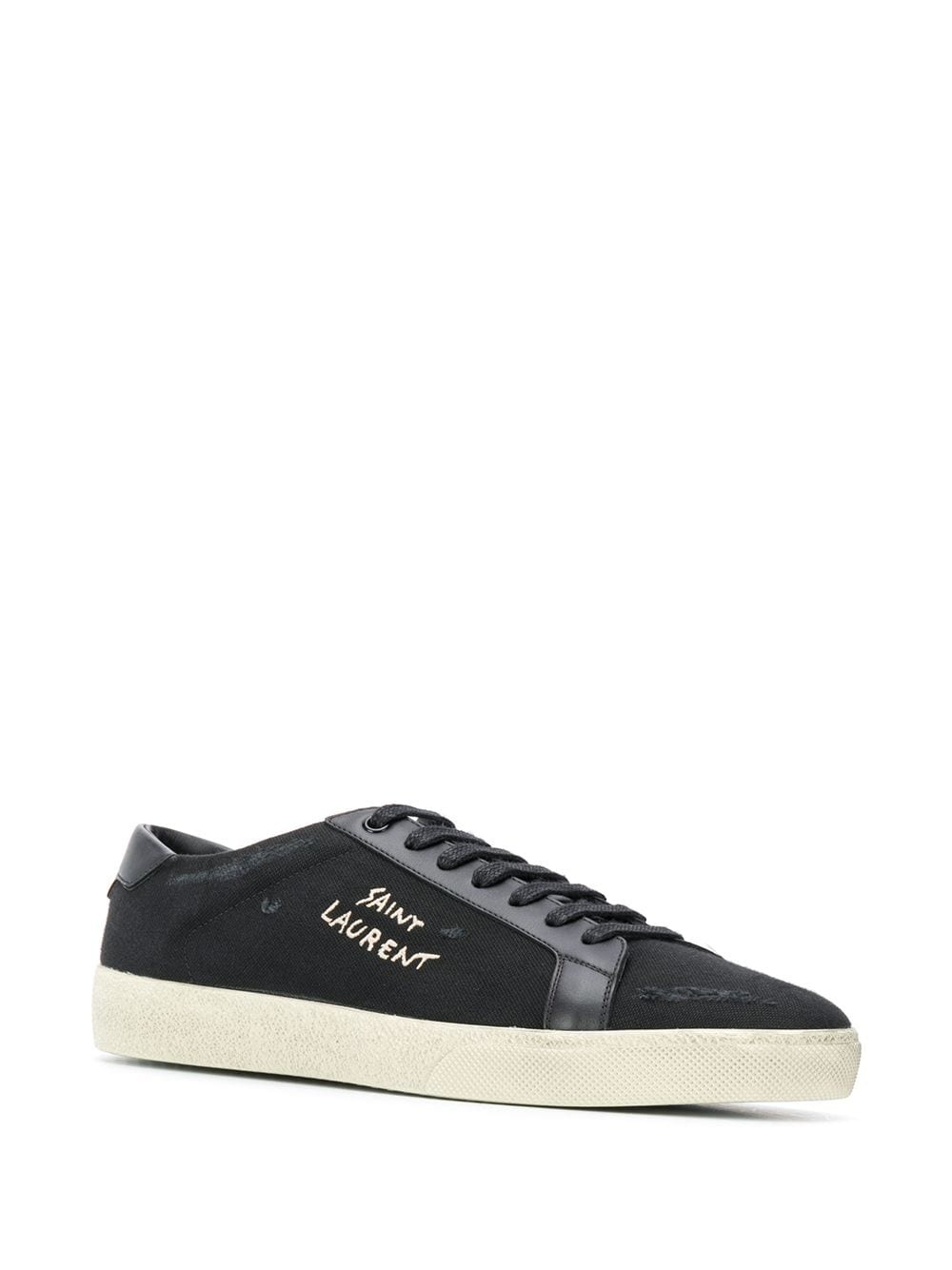 logo-print low-top sneakers - 2