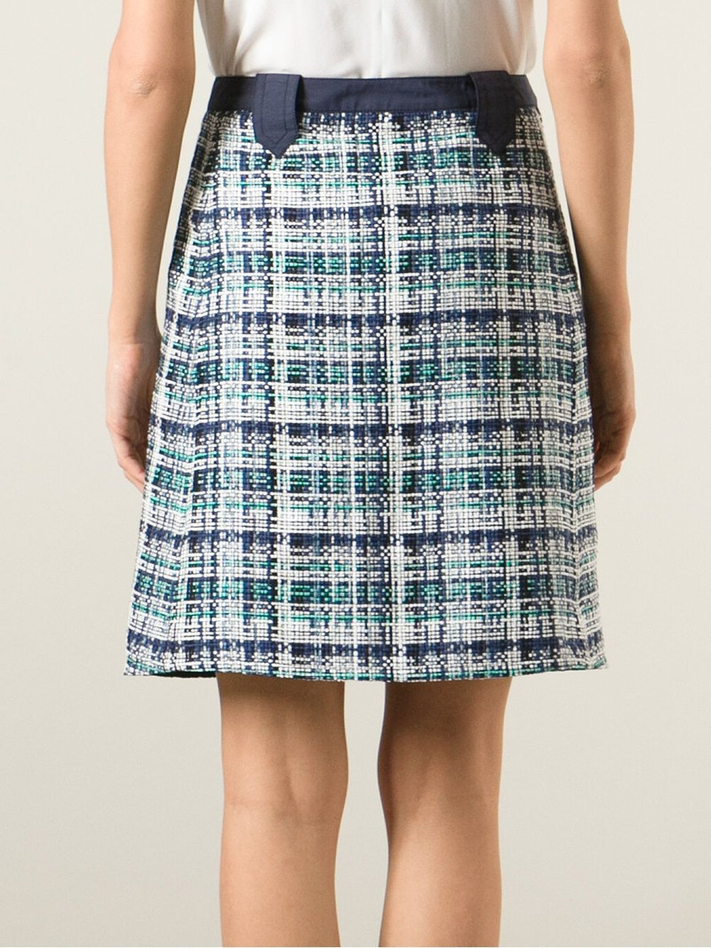 bouclé-knit midi straight skirt 4