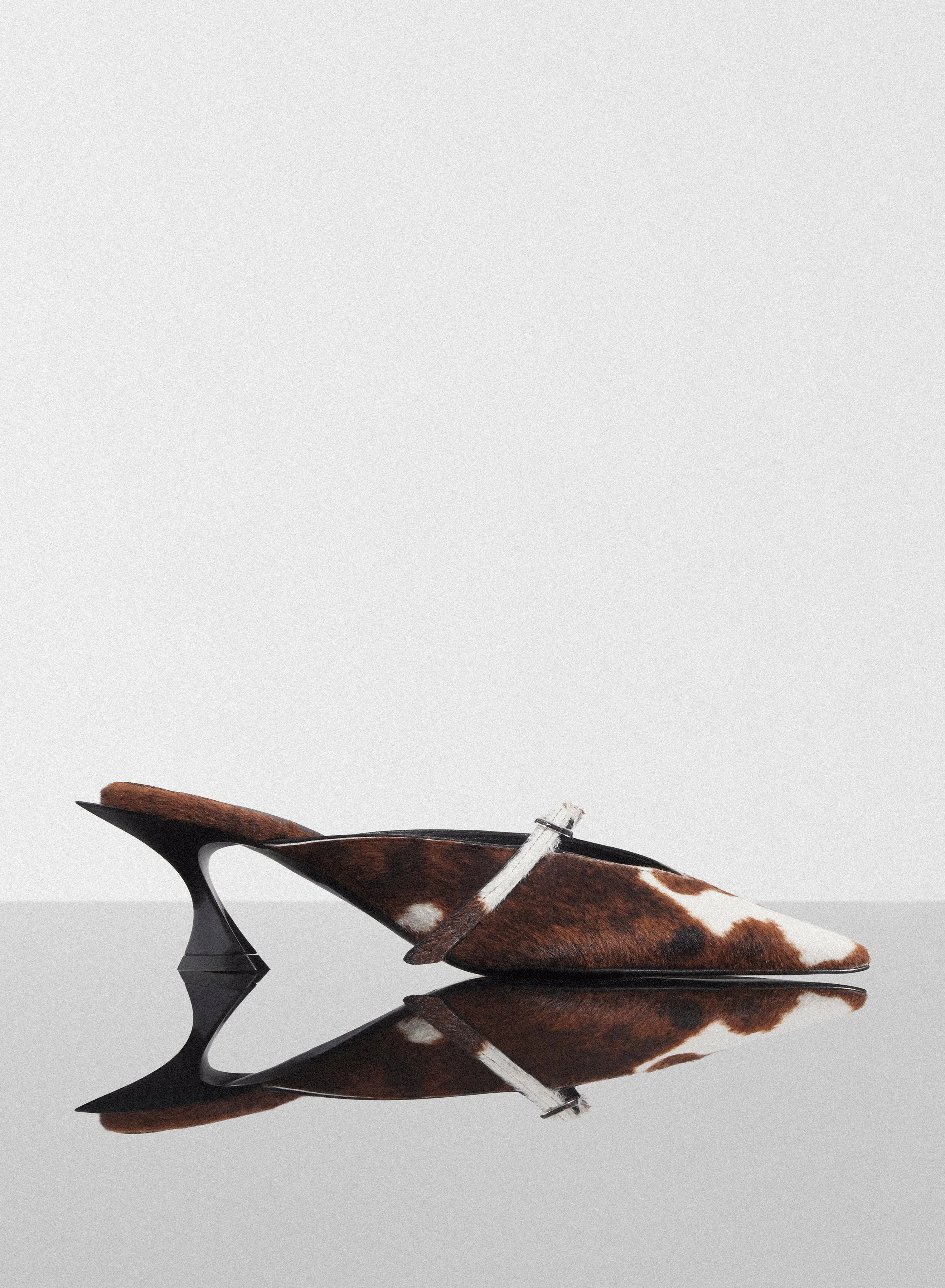 cowhide Fang 55 mules with strap - 1