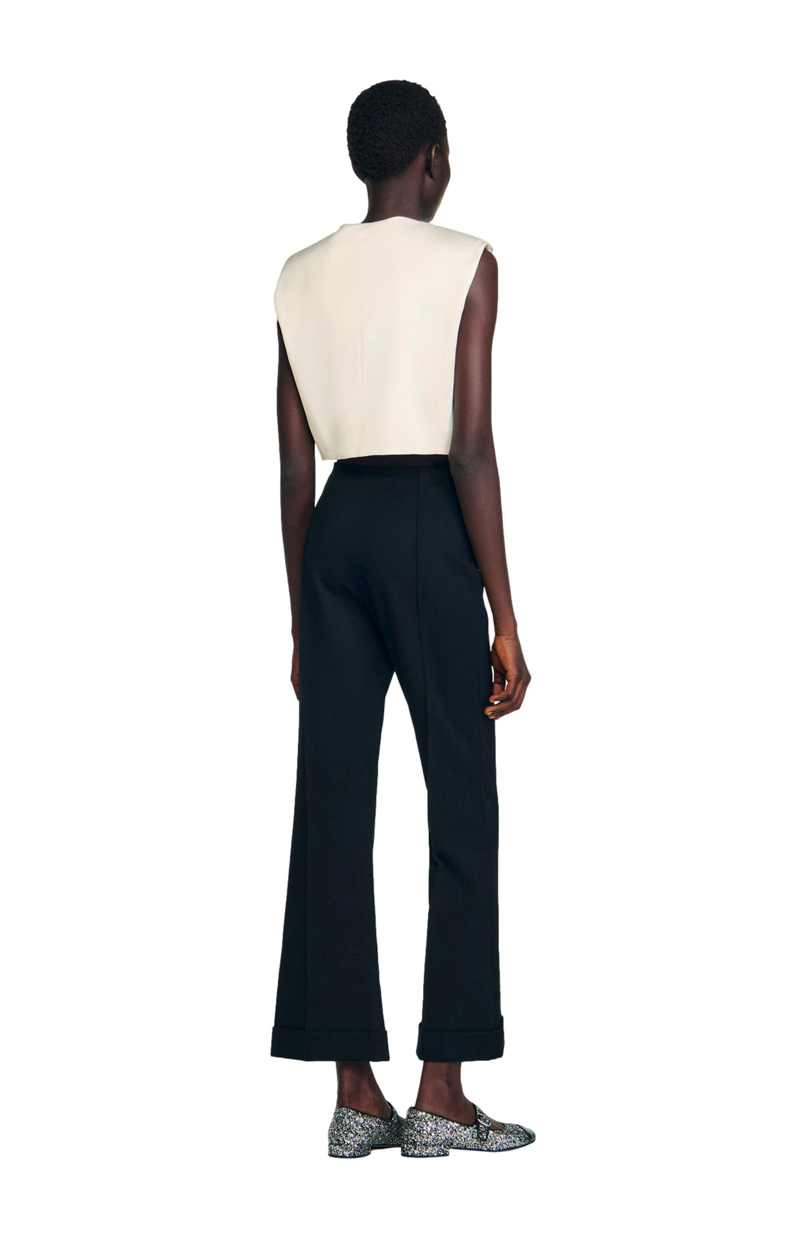 SANDRO Straight-leg trousers in Black at Nordstrom - 2