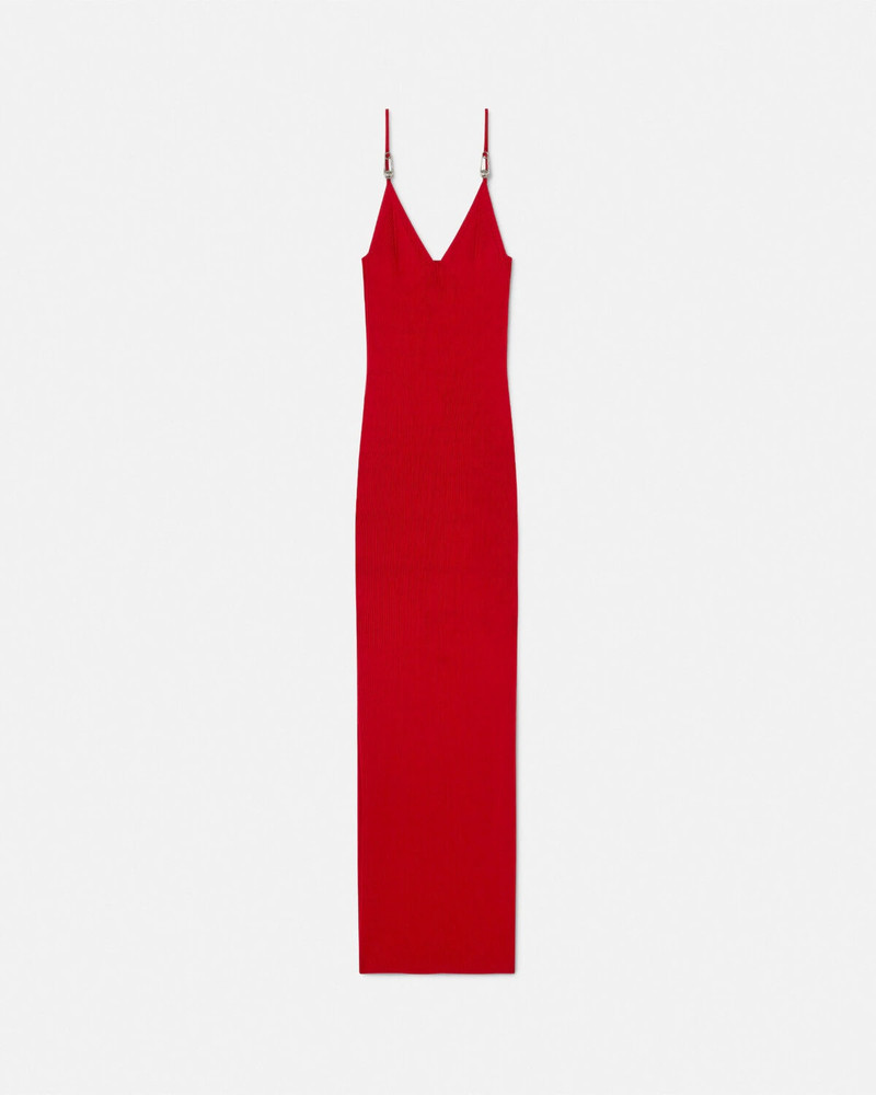 Safety Pin Knit Slip Midi Dress - 1