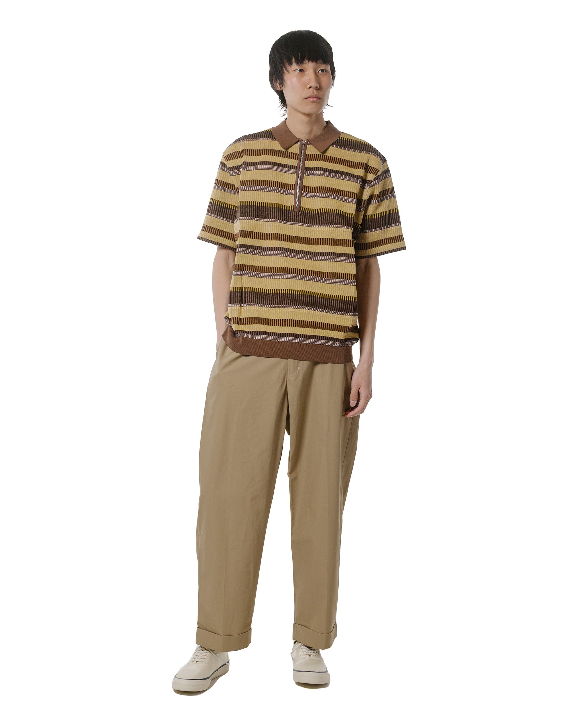 IVY Trousers Wide High Density Cotton Beige - 4