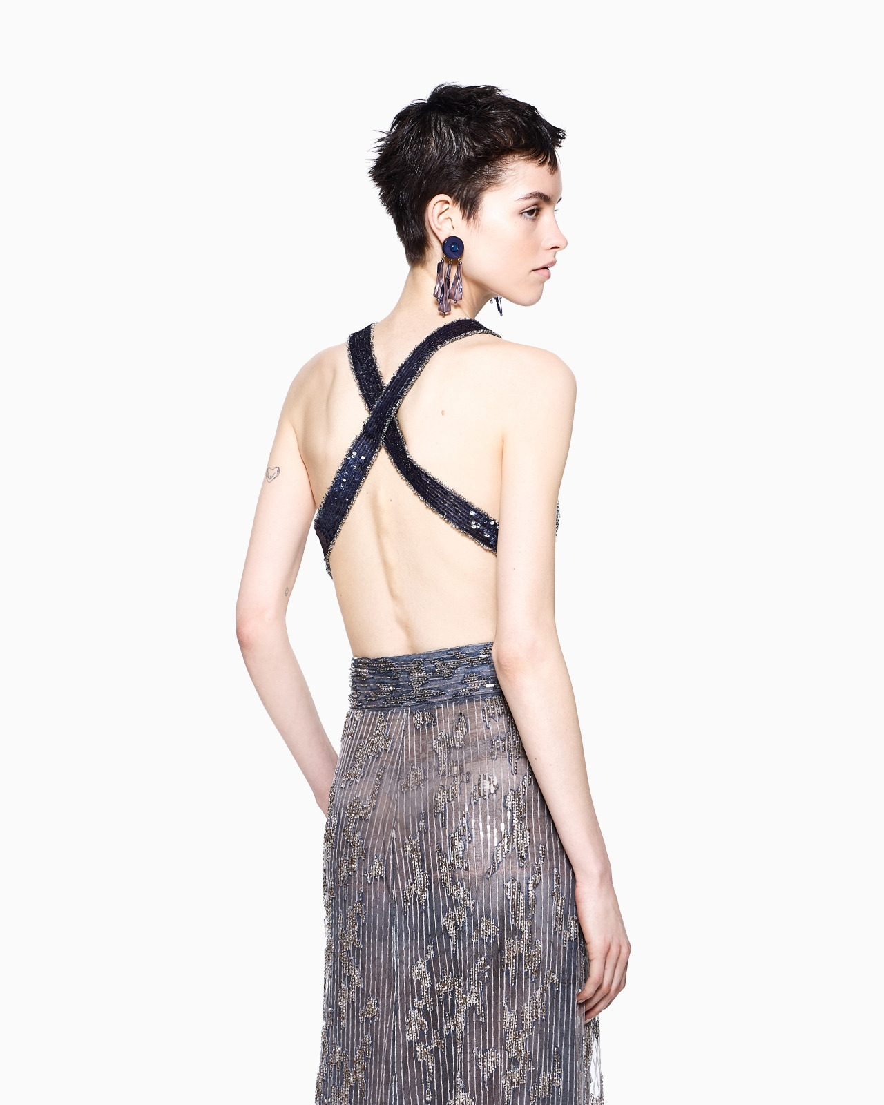 EMBROIDERED SILK TOP - 3